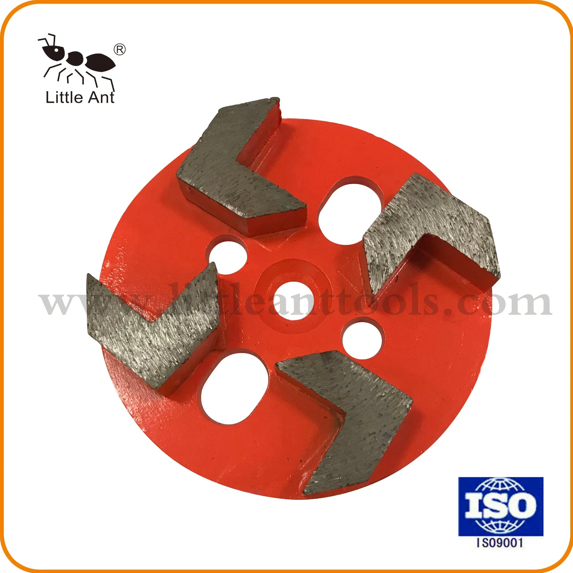 4"/100mm Metal Bond Diamond Segment Grinding Plate Abrasive Disk Hardware Tools for Concrete Stone