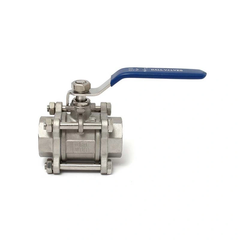 3 PC Sanitary Stainless Steel Thread Type/BSPT/Bsp/NPT Ball Valve