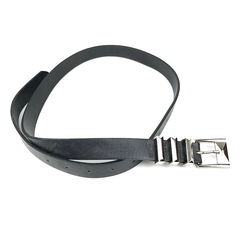 Custom Alloy Buckle Belts for Women PU Leather Thin Waist Belt Ladies Waistband