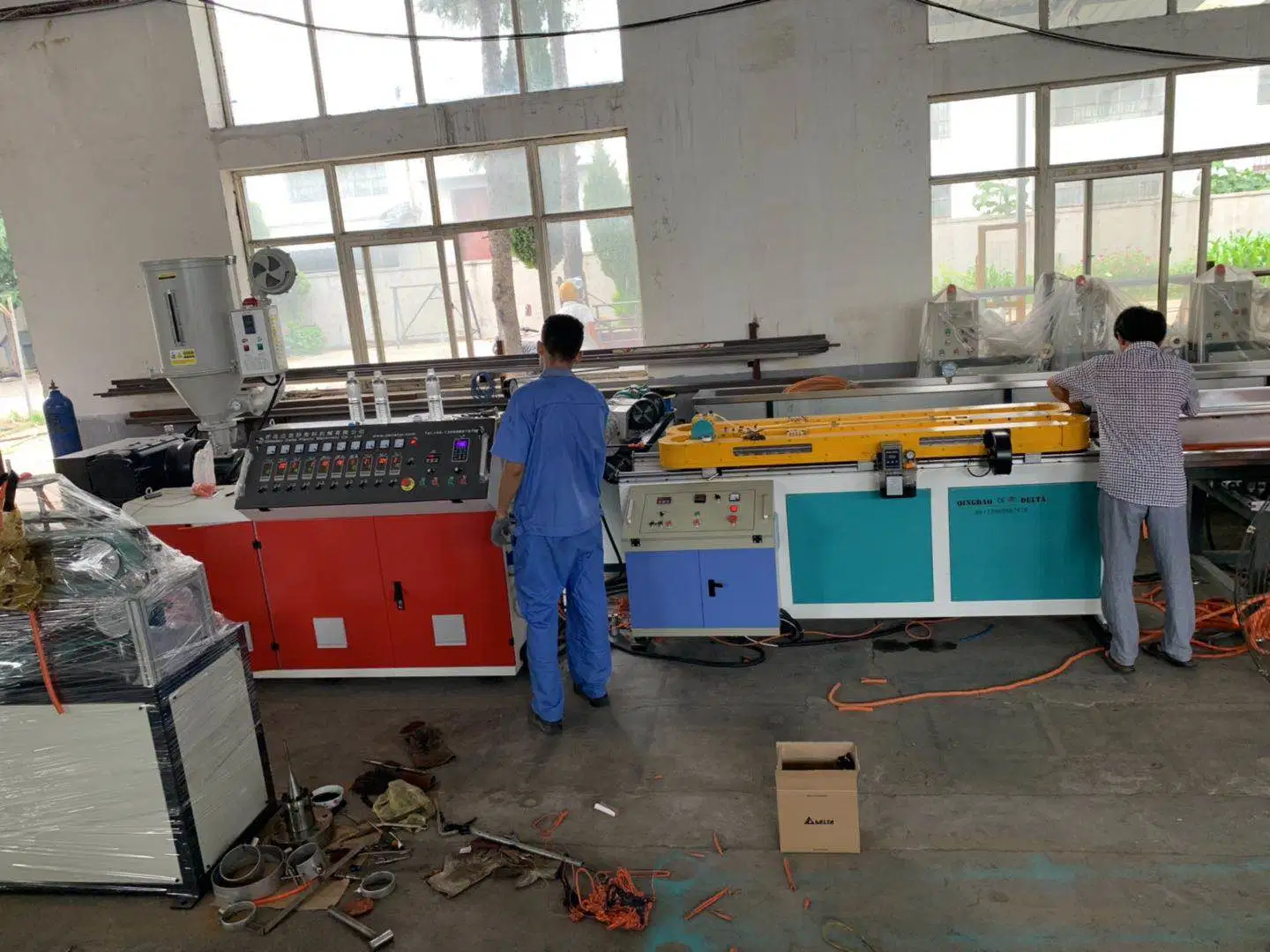 Electric Cable Conduit Corrugation Pipe Produce Machine Washing Machine Drain Hose Making Line