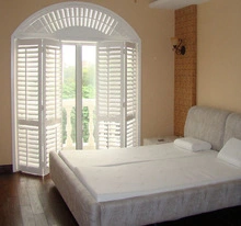 Window Furniture Sun Shade Plastic White Plantation Shutter