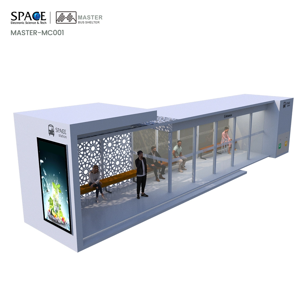 Outdoor Customized Galvanized Sheet Bus Shelter Taxi Stop