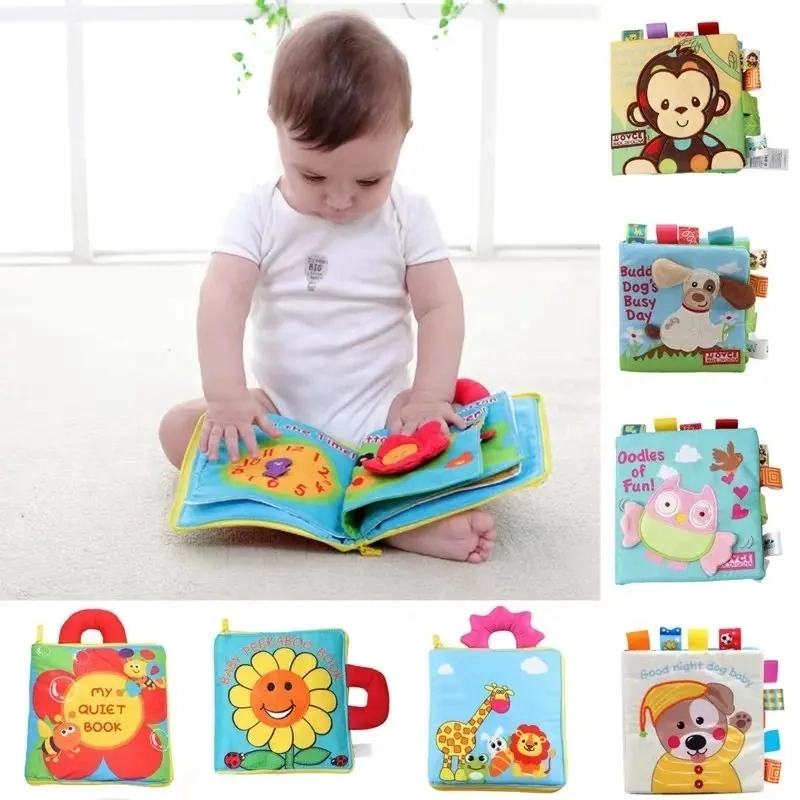 Custom 3D Soft Baby Quiet Book Learning Soft Plush Early Educational Cloth Toys