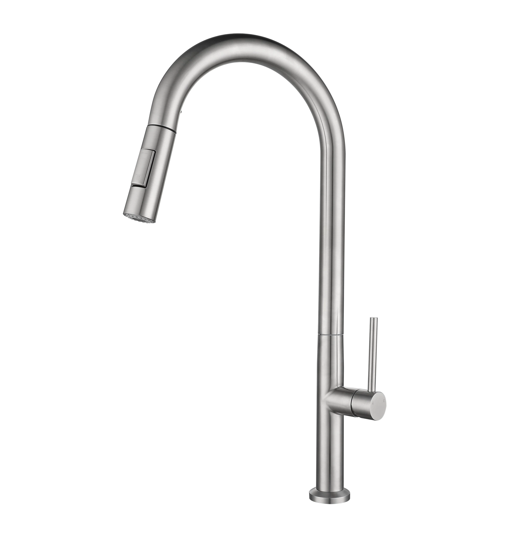 Landonbath SUS 304 Stainless Steel Brushed Nickel Single Handle Kitchen Faucet Sink Mixer Water Taps