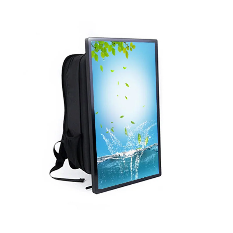 Hot-Selling Popular Backpack Billboard Advertising Player 32 Inch Backpack Ad Player Human Walking Digital Billboard