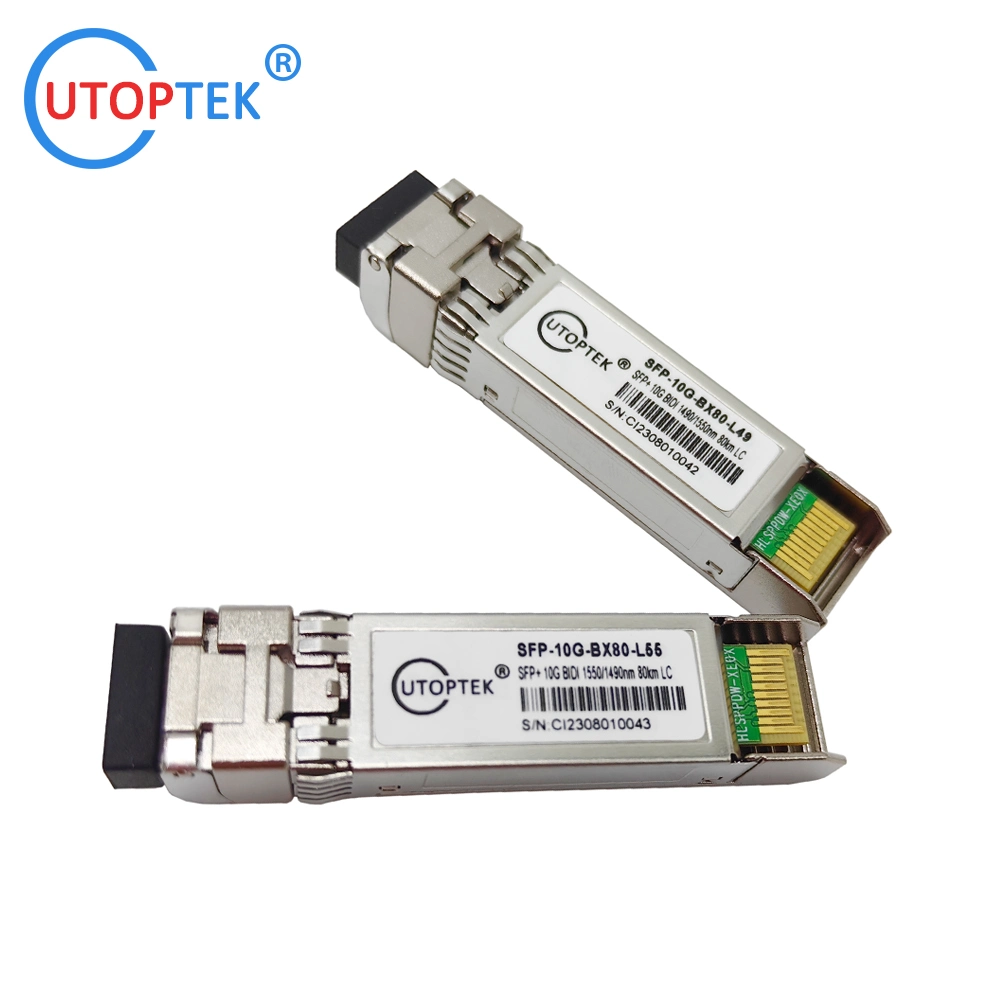 10g SFP Bidi 80km1490/1550 Gigabit Single Fiber 10g Transceiver 80km SFP+ Module