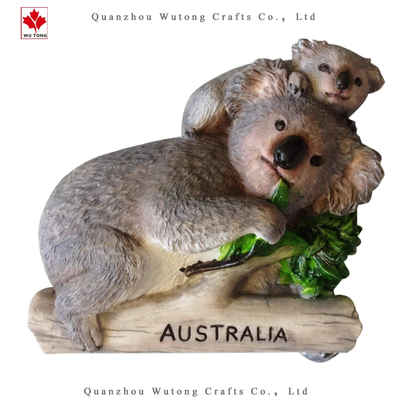 3D de resina gracioso Koala recuerdos turísticos de la ciudad de Australia nevera cocina Accesorios Decoración regalos artesanías artes