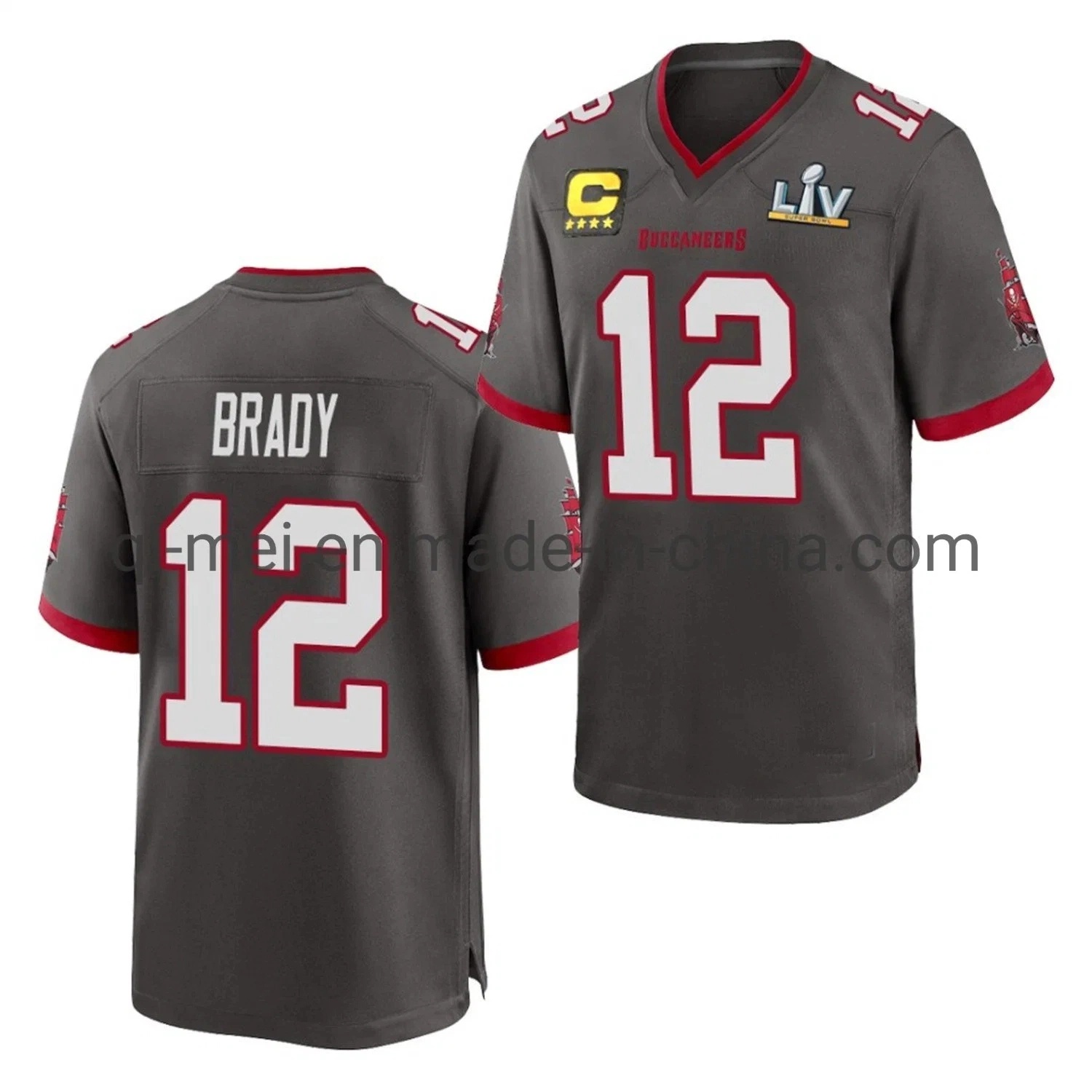 2021 Super Bowl LV Champions Tom Brady Buccaneers Home Away Alternative Fußballtrikots