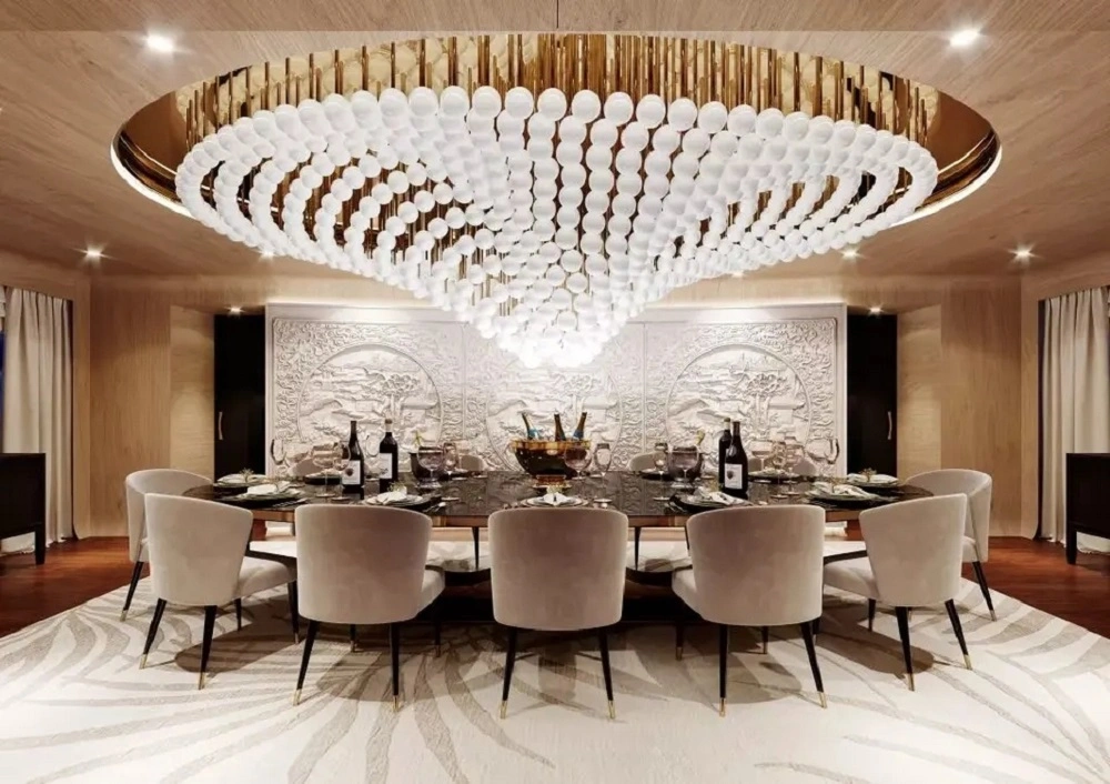 Professional Engineering Customized Design Modern Fashion Hotel Project LED Chandelier Pendant Lighting Fixture