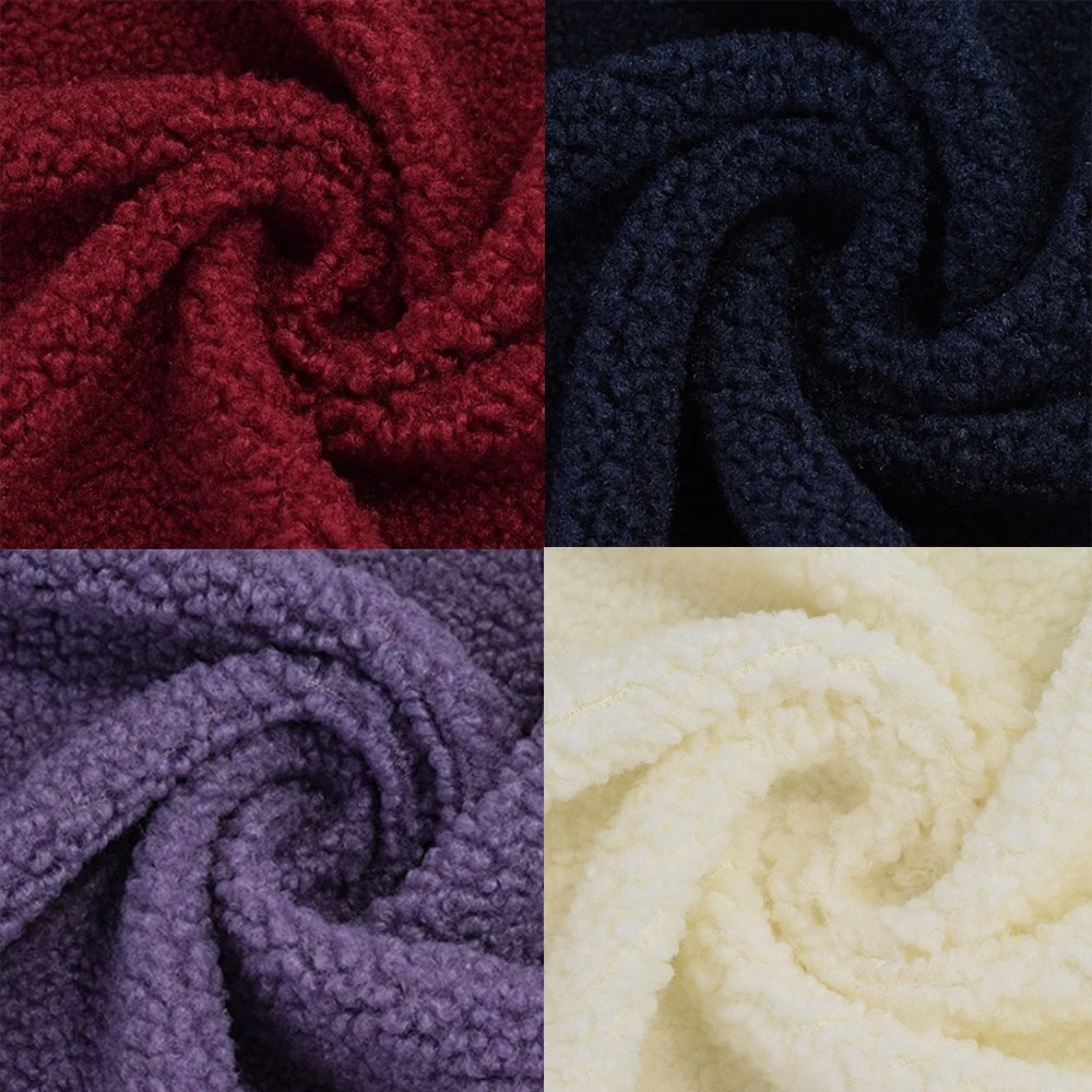 مصنع الصين الشعر القصير شيربا Fleece قماش تيدي بير فور شربا Fleece قماش محبوك 100% بوليستر شيربا Fleece غطاء مرق قماش كناس قماشي