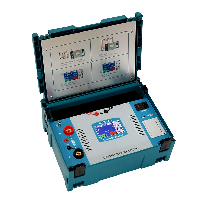 GDHL-200A Smart DC Loop Resistance Tester for circuit breaker