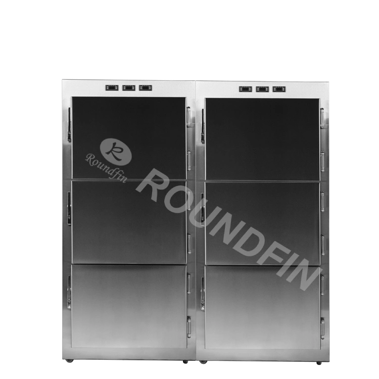 Roundfin Rd-E mortuorios de acero inoxidable congelador del refrigerador Hospital Médico mortuorios refrigerador