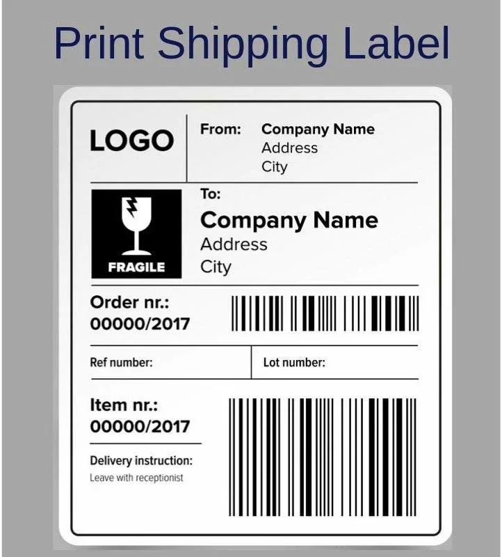 Durable Long Lasting Glossy A4 Self Adhesive Paper Printing Shipping Label Sticker