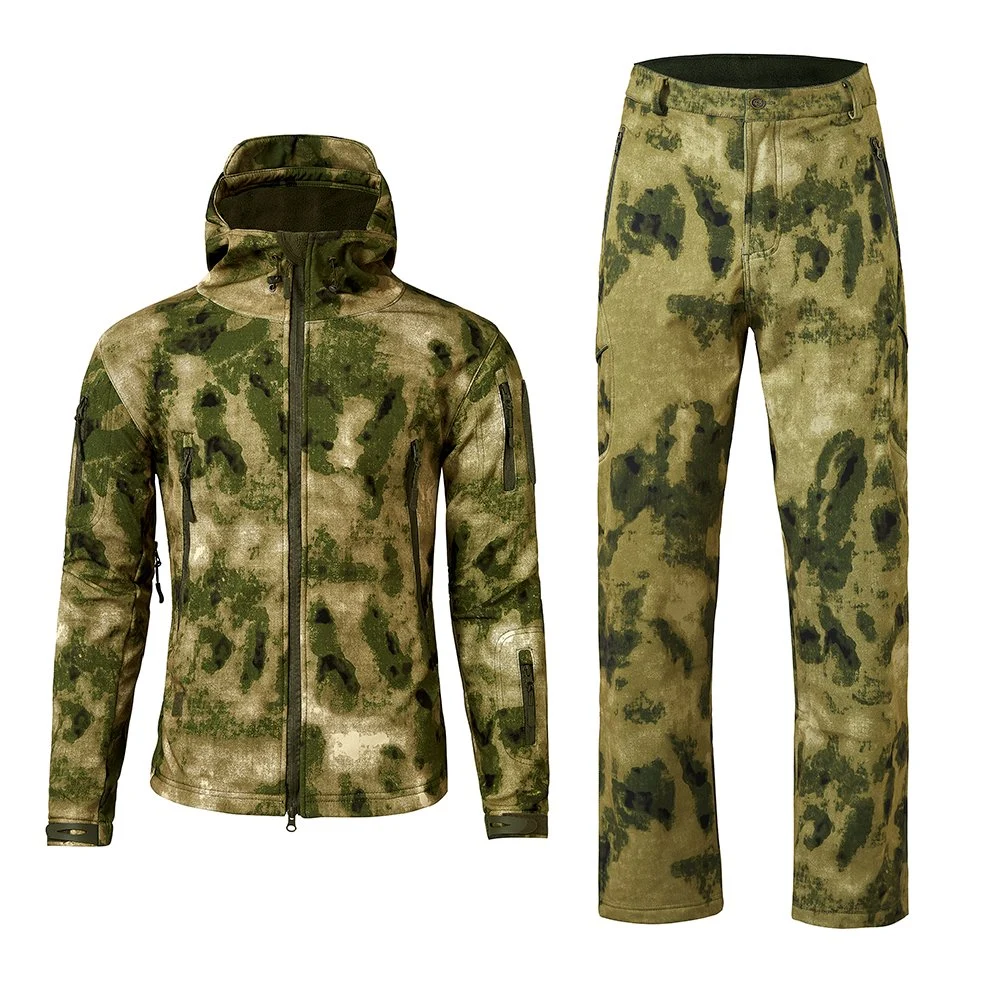 Nouveau FG Camo Softshell uniforme extérieur Camping randonnée pédestre imperméable tactique Veste et pantalon combinaison de chasse