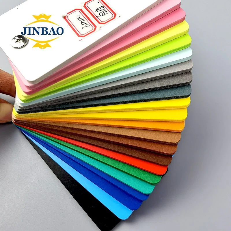 Flexible Jinbao Blanco 3mm Gabinete Celuka artificial gratuita Panel de pared rígida de plástico de 5mm hoja Colorsupplier junta de espuma de PVC