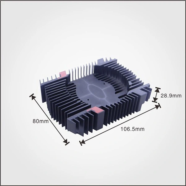 Aluminum Extrusion Heat Sink Manufacturer Supplying Custom Round Extruded Alu Al6063 Alloy LED Heatsink with Cooling Fan