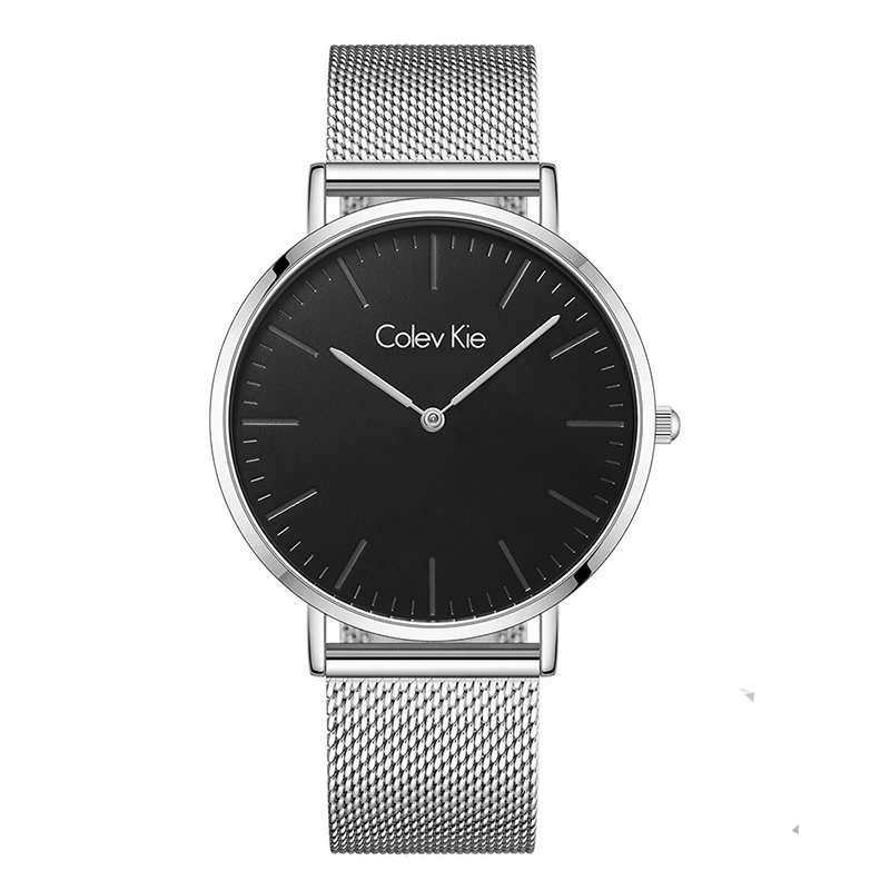 Reloj de pulsera casual de regalo de los hombres Ver Milanese Ultra delgado y minimalista con reloj de pulsera