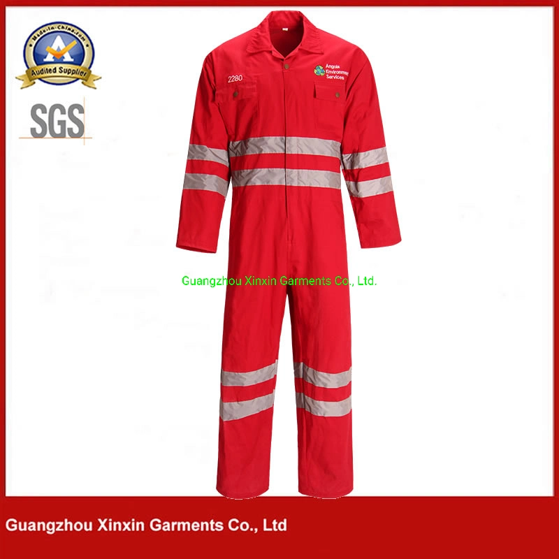 High Visibility Safety Suits Reflective Workwear Cotton Coverall Labour Suit Uniform Worker Work Clothes (W929)