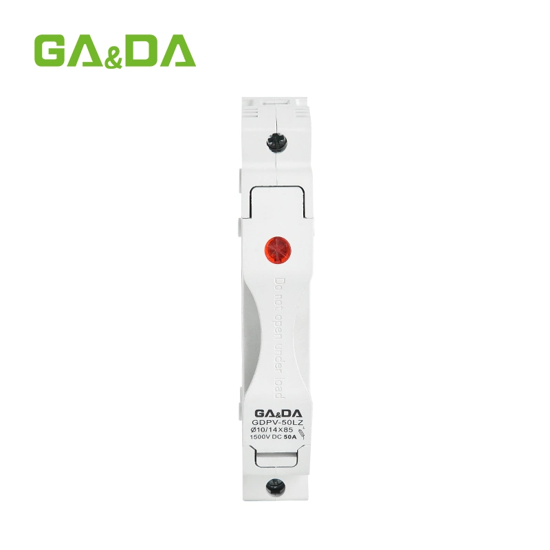 Gada Brand Gdpv-50L Electric Fuse Holders DC 1500V Thermal Fuse 14X85mm with Light