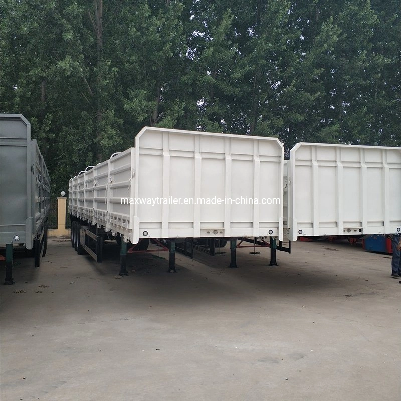 Customzied Triaxles 30t 34t 40t Removable Dropsides/Bulk Side Boards/Drop Sides/Side Wall/Bulk Cargo/Dry Cargo 3 Axles Semi Trailer Truck Semi Trailer