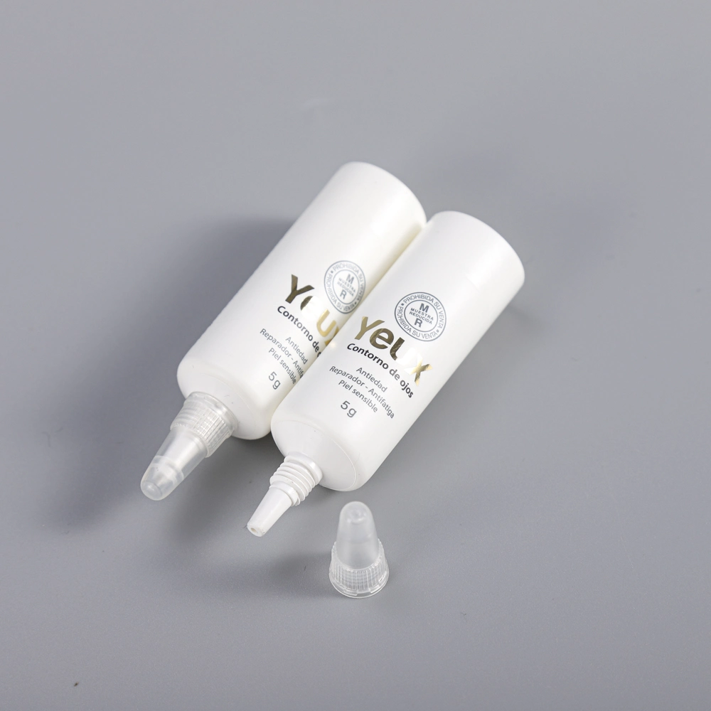 5ml Eco Gear Oil Cosmetic Serum Pharmaceutical Super Long Nozzle PE Ointment Packaging Plastic Tube