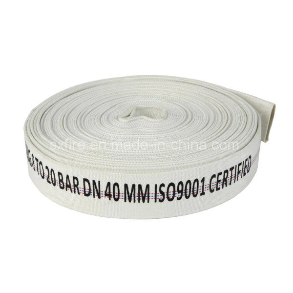 Fire Fighting Sets 2.5 Inch 8bar PVC Lining White Fire Hose for Water Transporting