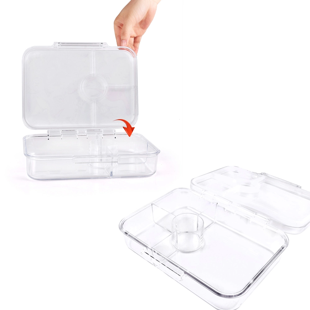 Aohea Lunch Box for School Microwave Safe Rectangle Plastic Food