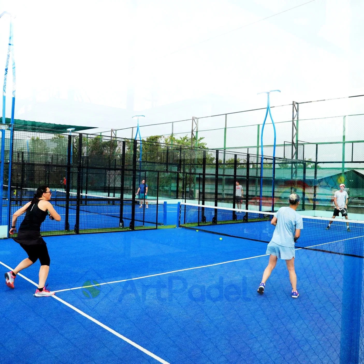 Indoor and Outdoor Super Panoramic Paddle Tennis Court