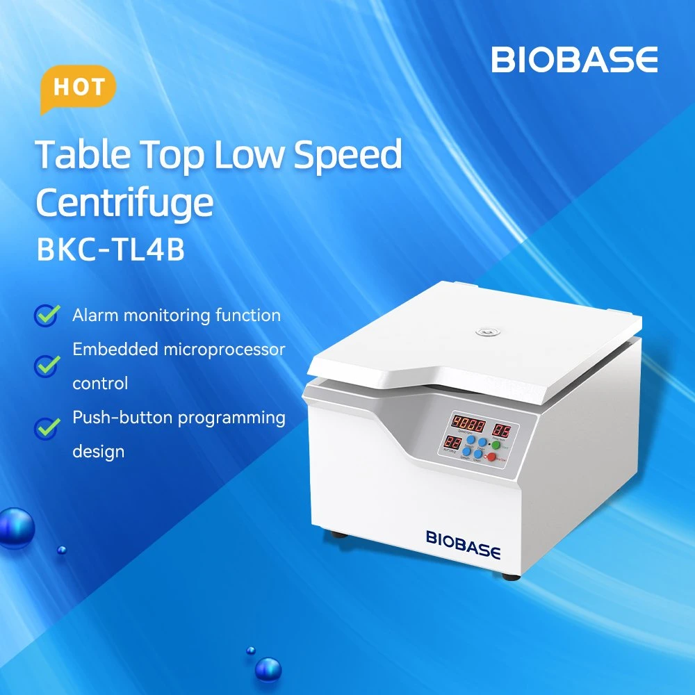 Biobase Table Top Low Speed Centrifuge Model Bkc-Tl4b for Lab