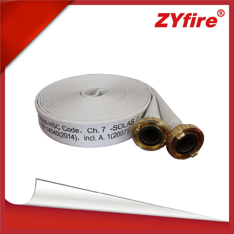 Zyfire 1 Inch Red Flexible Marine Layflat Hose for Fire Control