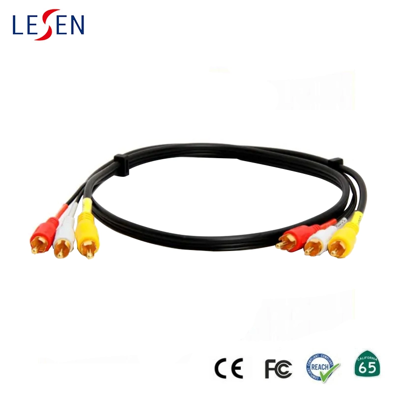 RGB Component Cable, 3RCA to 3RCA with Gold-Plated Plugs Video