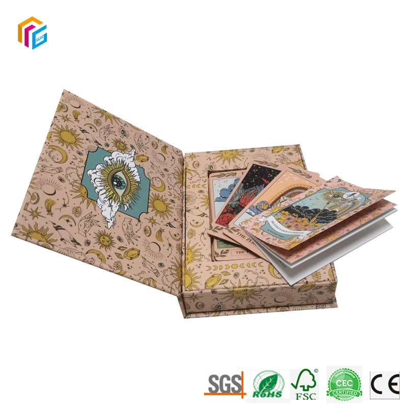 5% Rabatt China Hersteller Custom Printing Gold Foil Tarot Deck Oracle-Karte mit Magnetbox