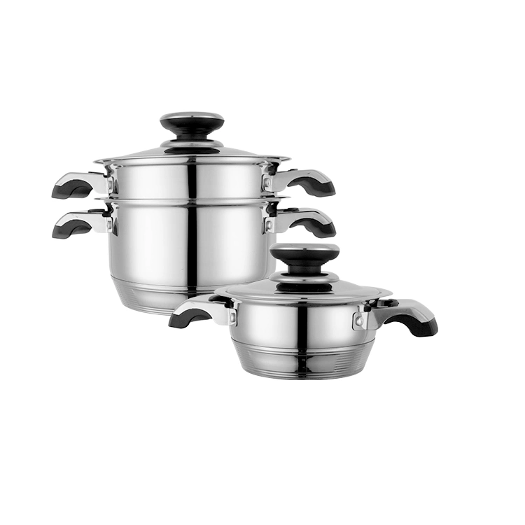 Al por mayor SS Casserole Restaurant Cookware Set Cocina sopa olla 2 Proveedor de fabricación de ollas de cocina con asa de oreja