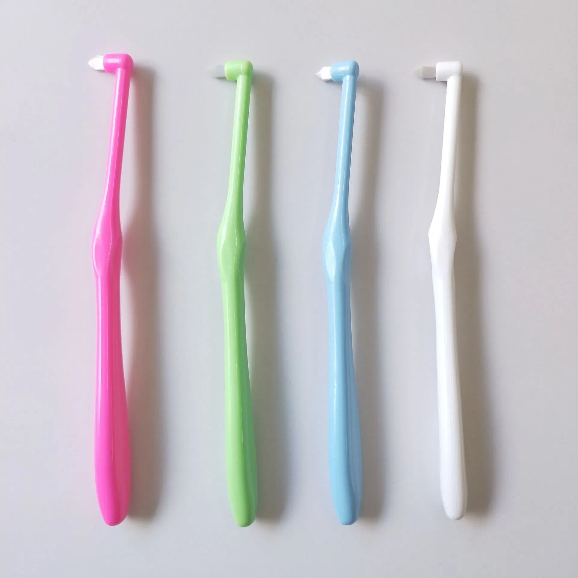 Plastic Colorful Orthodontic Toothbrush Single Bundle Orthodontic Tooth Brush