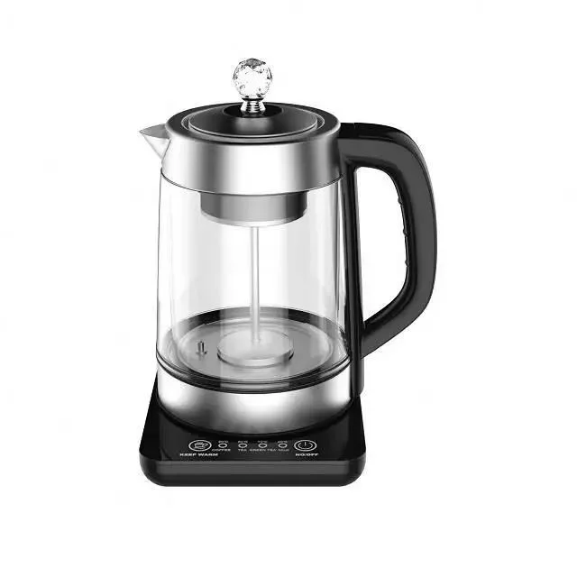 Digital Glass Borosilicate Tea Kettle Automatic Electric Glass Tea Maker Smart Glass Bottle Tea Maker