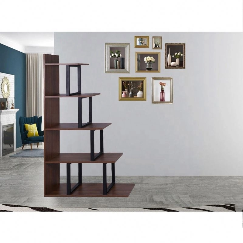 MDF Ladder Shelf Bookcase 4 Shelf Storage Rack Display Stand