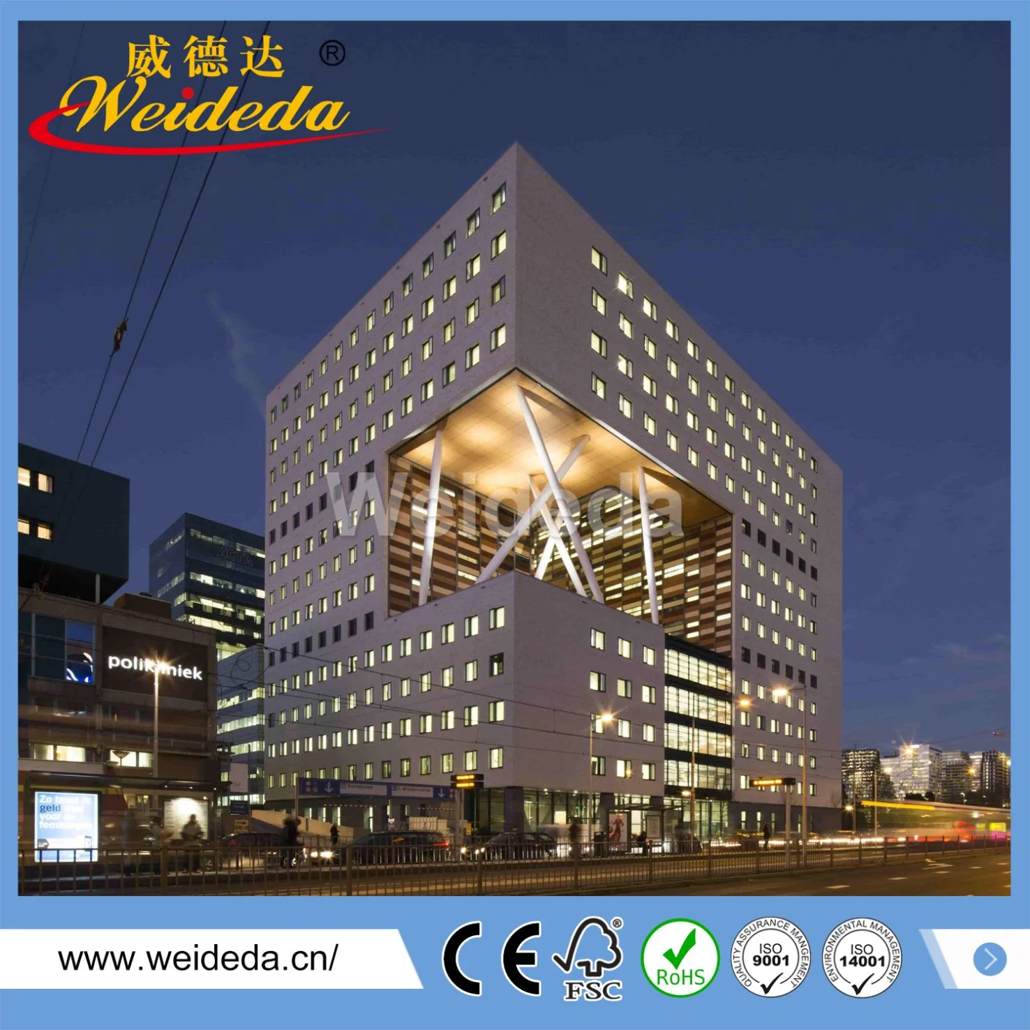 Exterior and Interior Waterproof Decorative HPL Wall Panel