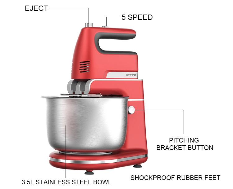 Cocina Cake eléctrico masa huevo mesa de pie batidora Con cuenco