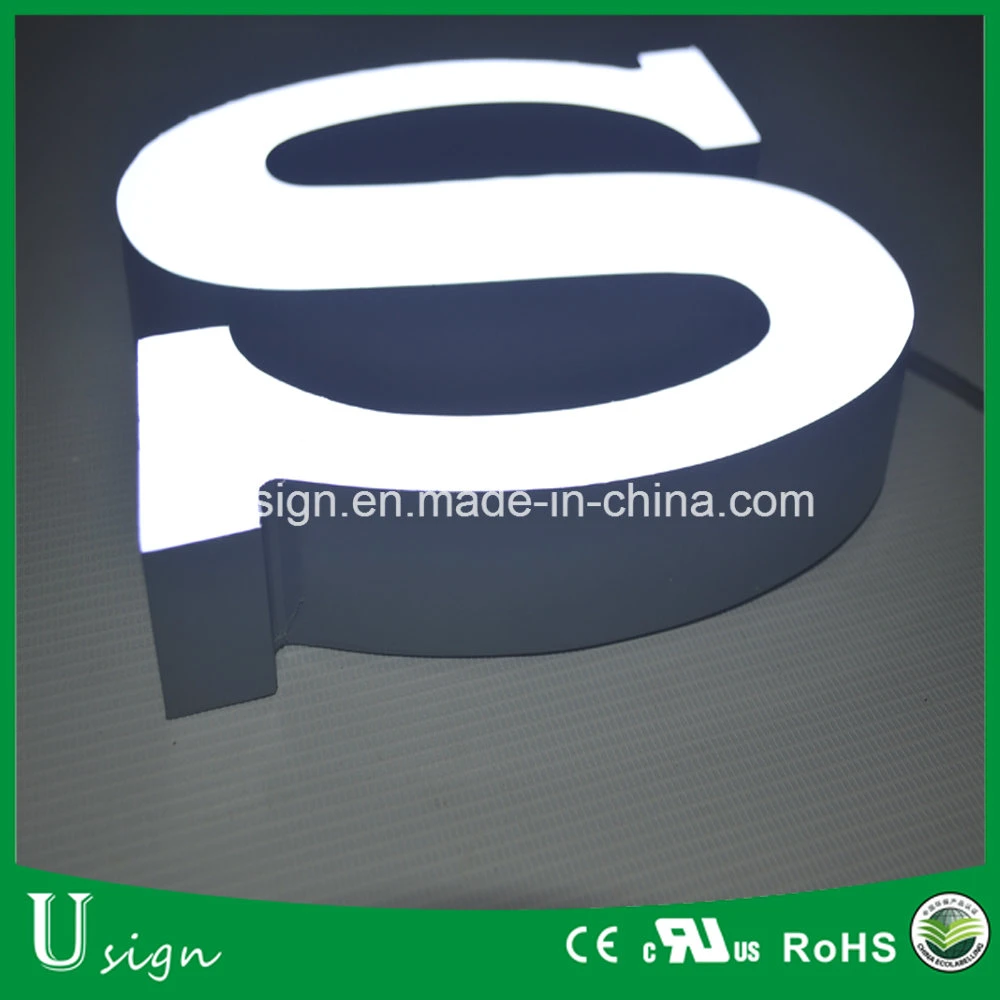 Outdoor Frontlit Epoxy Resin LED Channel Letters Sign Company Name Logo