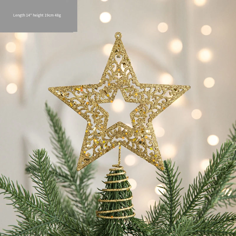 Árvore de Natal criativa Acessórios Star Christmas Tree Top Decoration Luxury