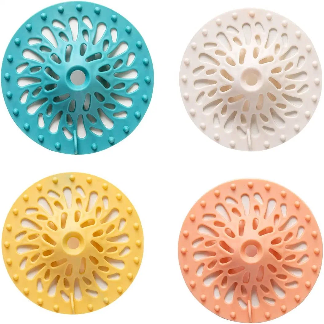 Hair Filter Sink Anti Blocking Filter Plug Bathroom Accessories Bathtub Floor Drain Plug Silicone Hair Trap