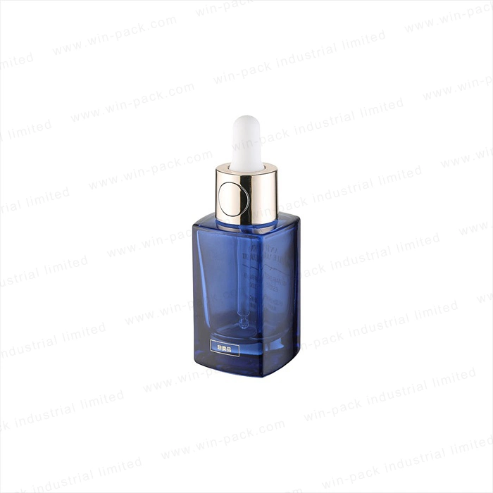 30ml 60ml 90ml Diseño especial vidrio cuentagotas material de vidrio Con forma de rectángulo de engarce en cuello de botella y cuentagotas