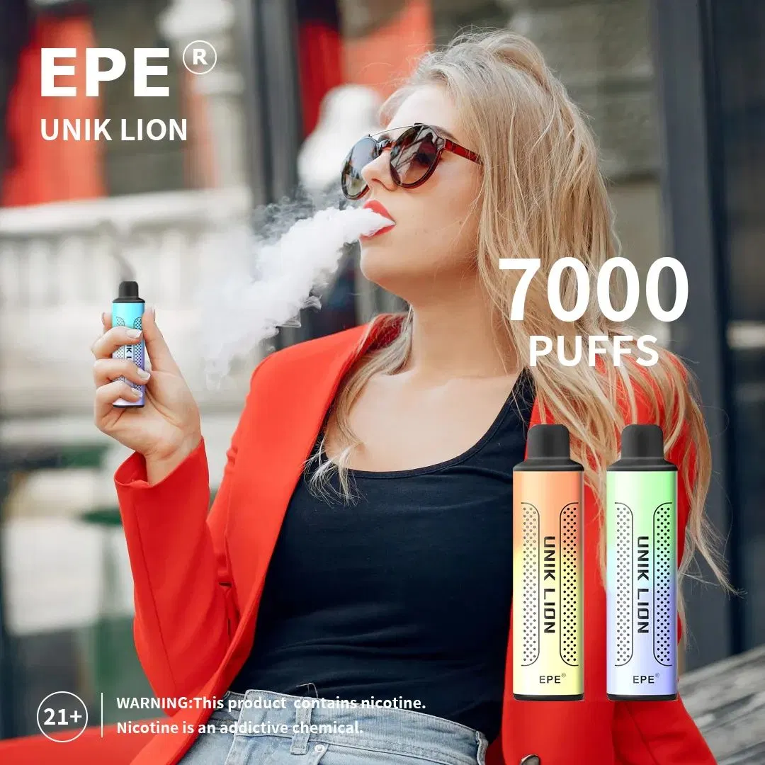 Собственный логотип цифровой экран Zbood Eth Tornado Gorilla Wonnoz E Vape EPE Unik Lion 7000 одноразовые манжеты Vape