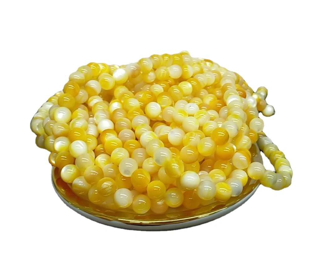 Natural White and Golden Pearl Oyster Beads for Necklace, Bracelet & Earrings DIY