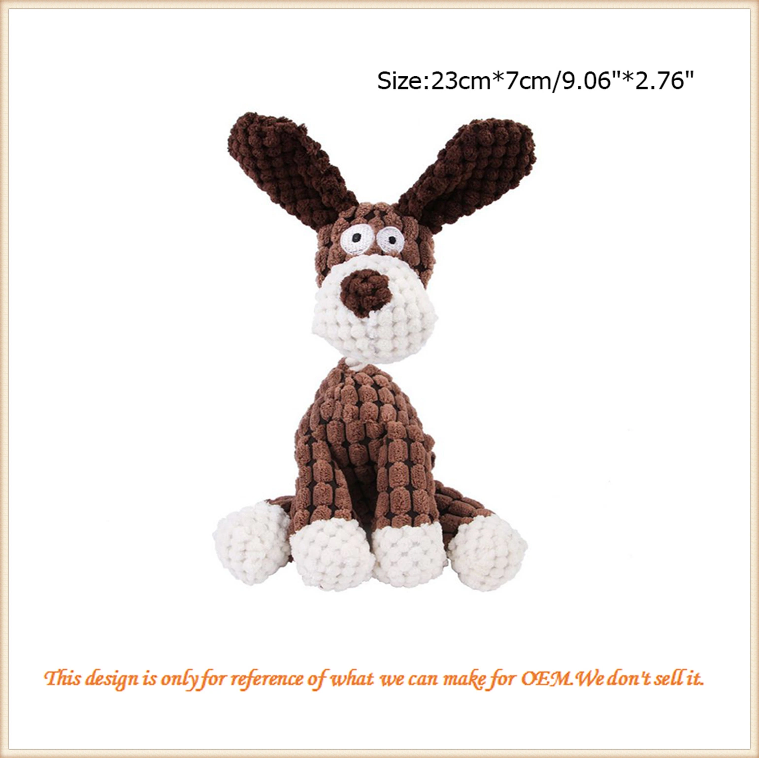 Custom Mix Color Cute Funny Donkey Soft/Plush/Stuffed/ Interactive/Durable Pet Toy for Dog/Cat/Pets/ Aggressive Chewers