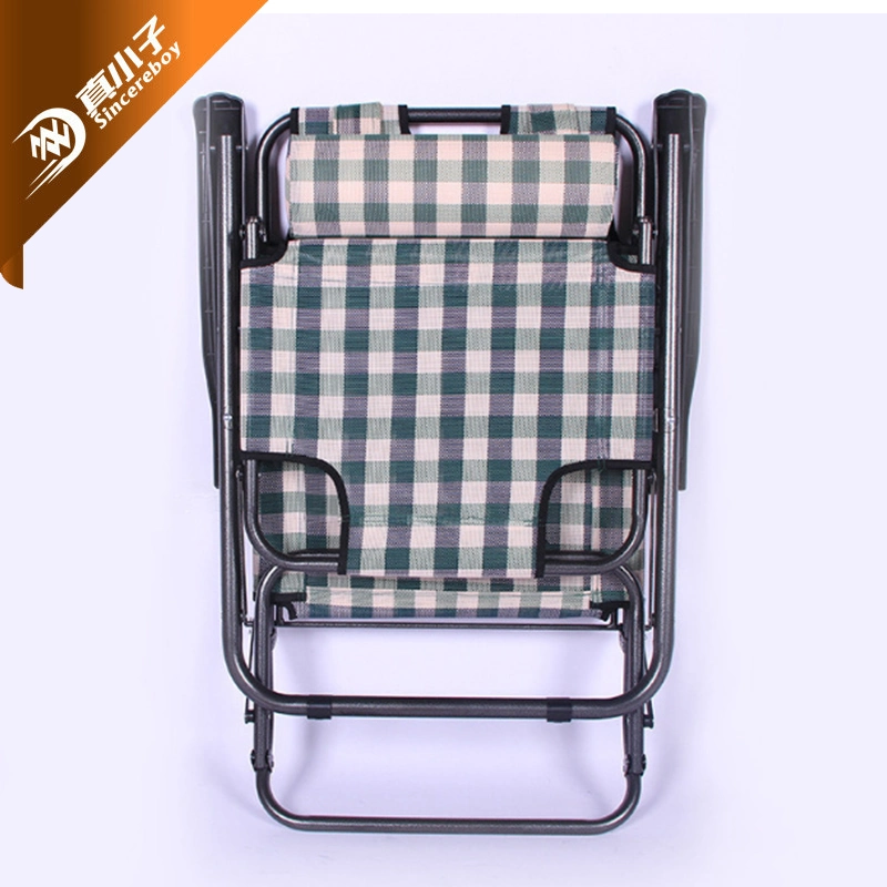 Sillón de pesca ajustable de hierro metálico fácil de llevar Playa plegable de aluminio Silla de camping