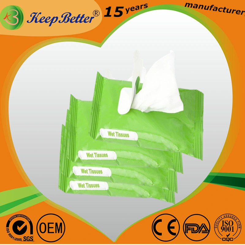 Disposable Alcohol Spunlace Nonwoven Free Samples Wet Wipes for Cleaning