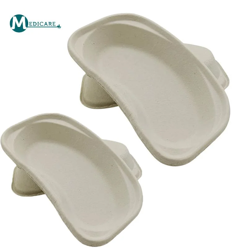 Biocompatible Paper Kidney Bowl Kidney Shaped Tray Basin Reusable Molded Pulp Dental Lab Instruments Surgical Trays