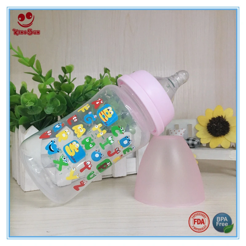 240ml PP Baby Feeding Bottle with Cute Printing