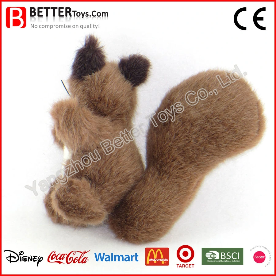 Mini Size Plush Stuffed Animal Soft Ornaments Squirrel Toy